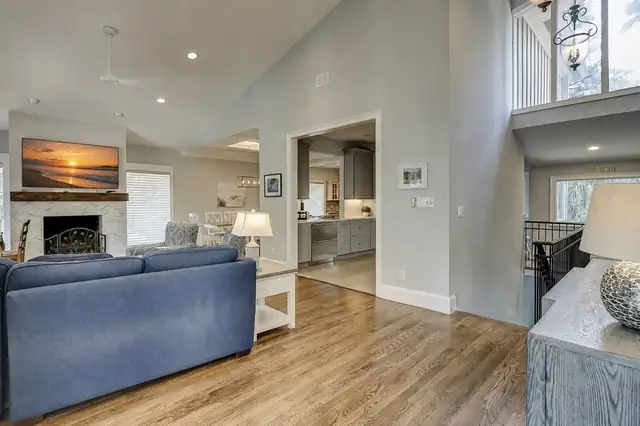 Living room of this home in Sea Pines