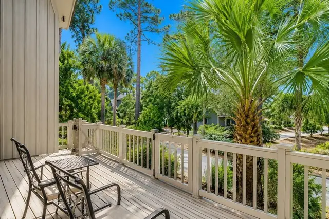 Balcony of this home in Sea Pines