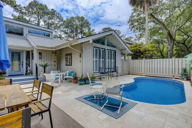 Pool of this home in Sea Pines