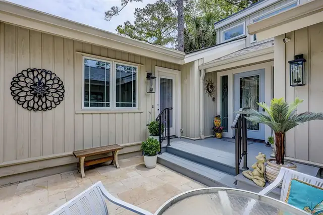 Balcony of this home in Sea Pines