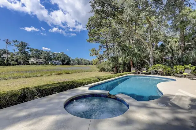 Pool of this home in Sea Pines