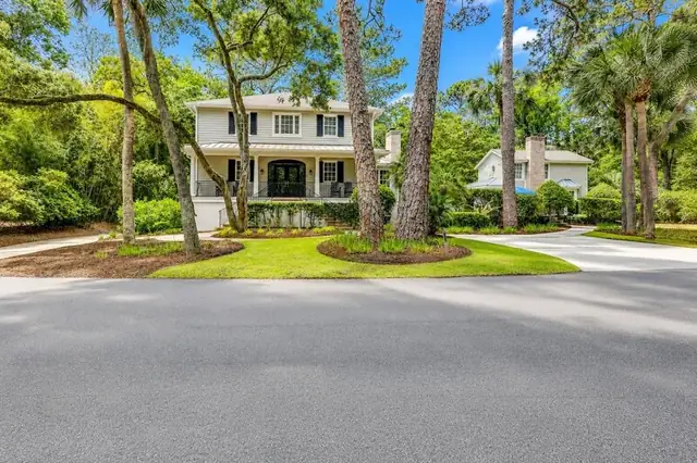 Outside of this home in Sea Pines