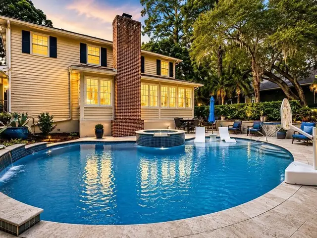 Pool of this home in Sea Pines