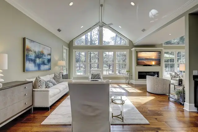 Living room of this home in Sea Pines