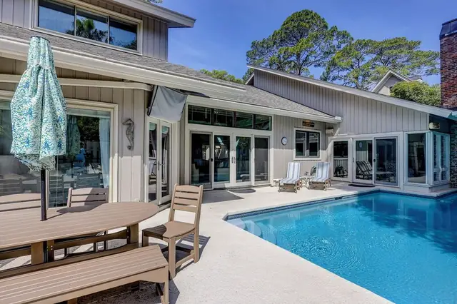 Pool of this home in Sea Pines