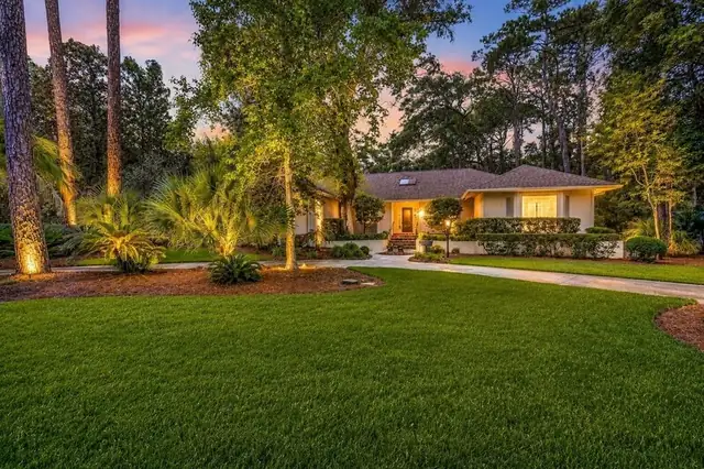 Outside of this home in Sea Pines