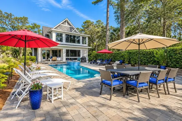 Pool of this home in Sea Pines