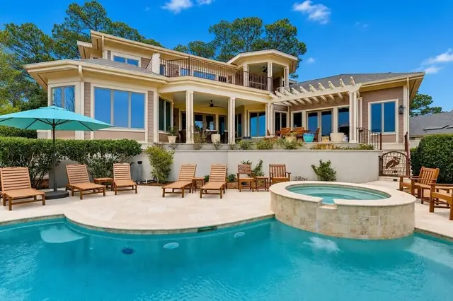 Outside of this home in Sea Pines