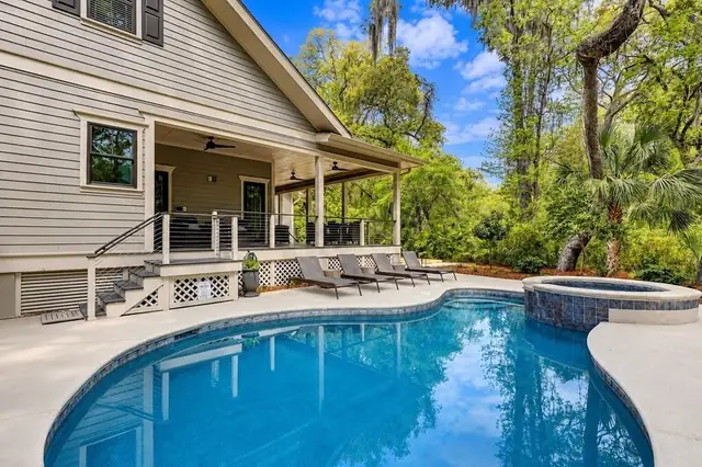 Pool of this home in Sea Pines