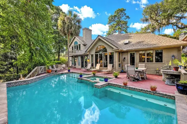 Pool of this home in Sea Pines