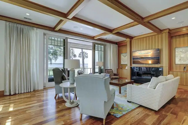 Living room of this home in Sea Pines