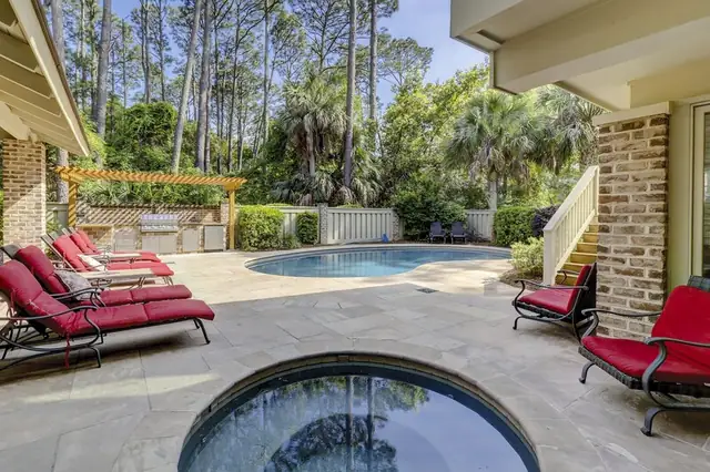 Pool of this home in Sea Pines