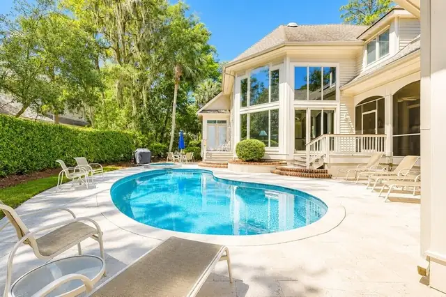 Pool of this home in Sea Pines