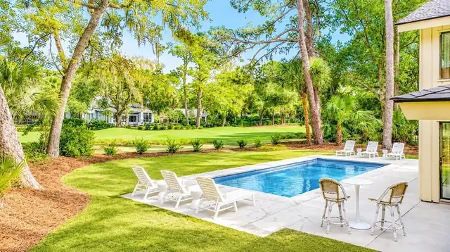 Pool of this home in Sea Pines