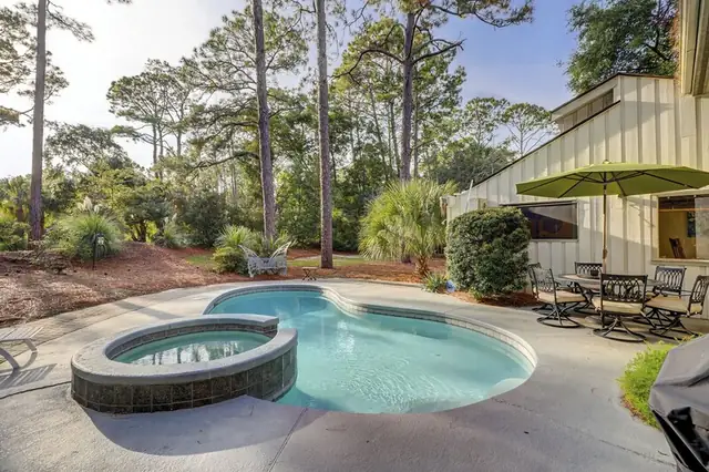 Pool of this home in Sea Pines