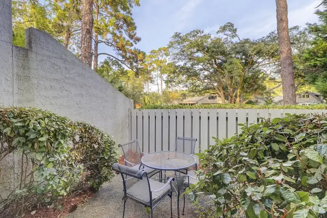 Balcony of this home in Sea Pines