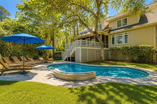 Pool of this home in Sea Pines