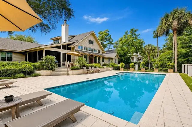 Pool of this home in Sea Pines