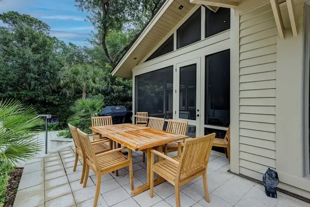 Balcony of this home in Sea Pines