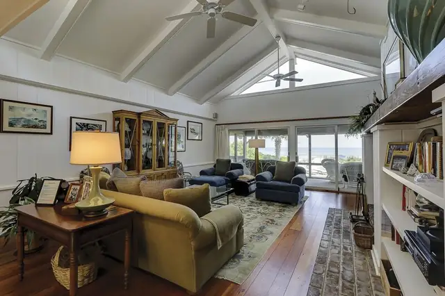 Living room of this home in Sea Pines