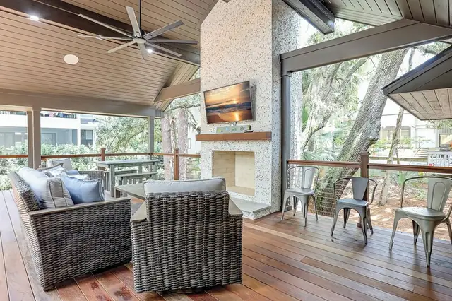 Living room of this home in Sea Pines