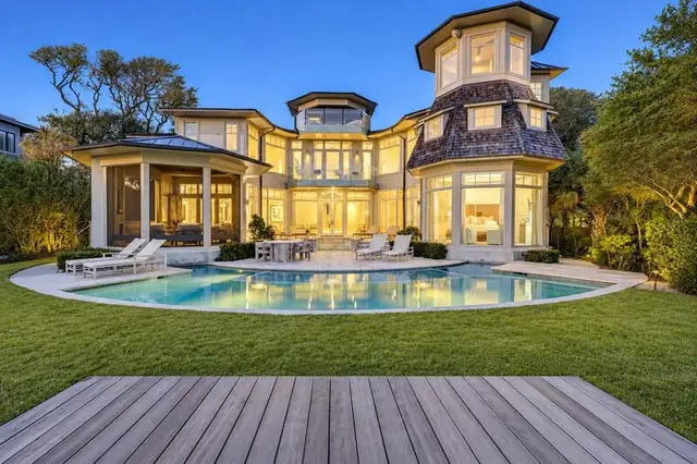 Outside of this home in Sea Pines