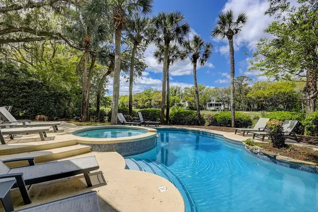 Pool of this home in Sea Pines