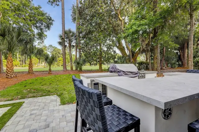 Balcony of this home in Sea Pines