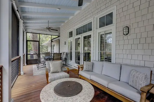 Balcony of this home in Sea Pines