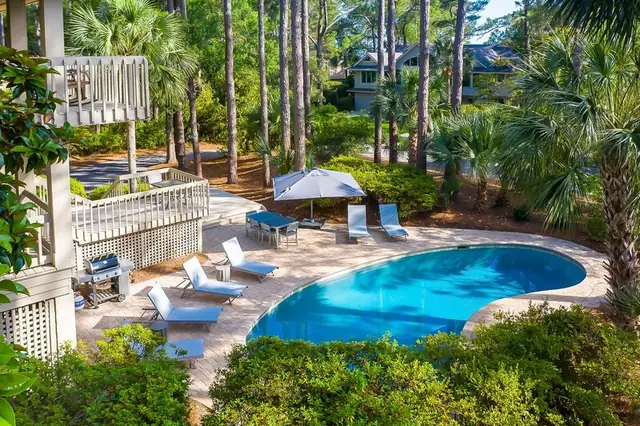 Pool of this home in Sea Pines