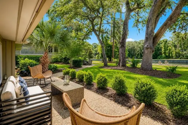 Balcony of this home in Sea Pines