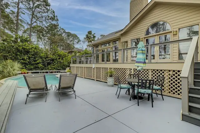 Pool of this home in Sea Pines