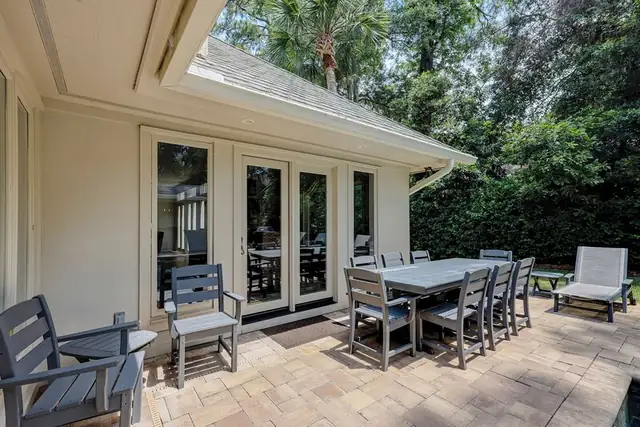 Balcony of this home in Sea Pines