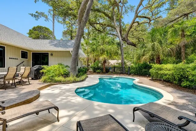 Pool of this home in Sea Pines