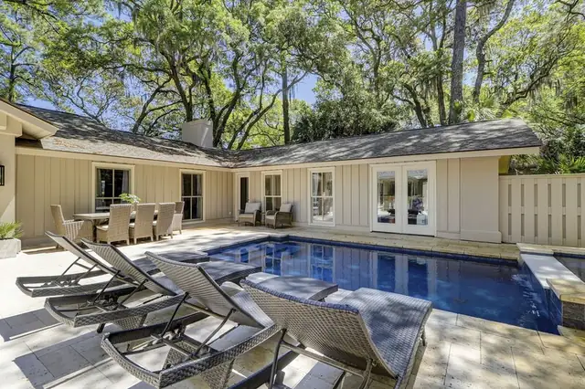 Pool of this home in Sea Pines