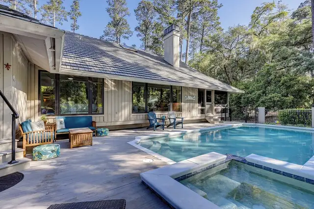 Pool of this home in Sea Pines