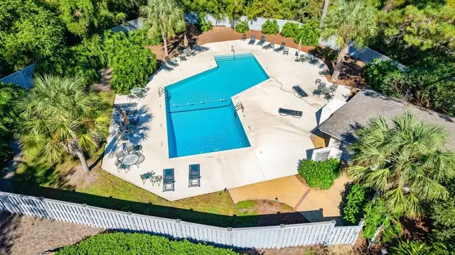 Pool from above at Lake Forest Villas