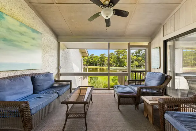 Screened porch at Ocean Course Villas 548