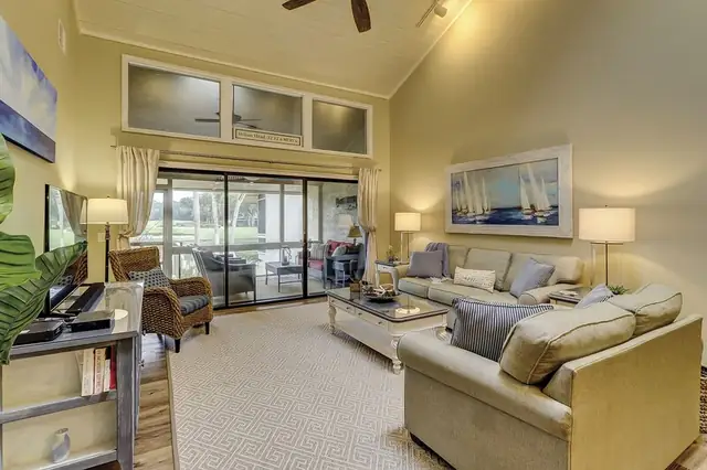 Living room at Ocean Course Villas 561