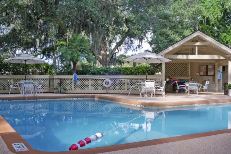 The pool at Swallowtail at Sea Pines