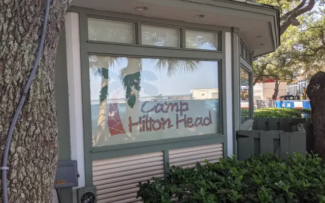 The entrance to Camp Hilton Head #2 in Harbour Town