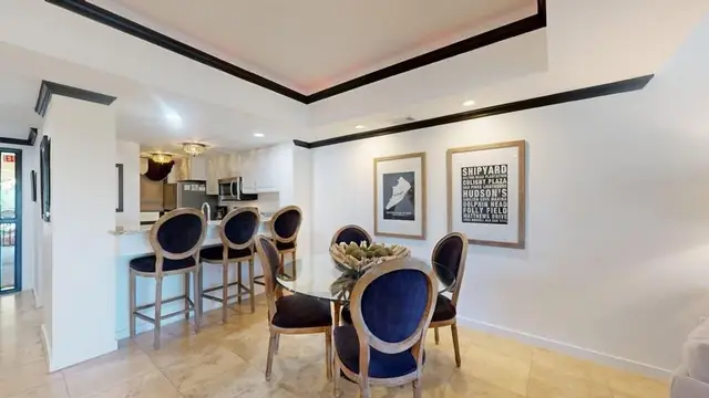 Dining area at Captains Quarters 240