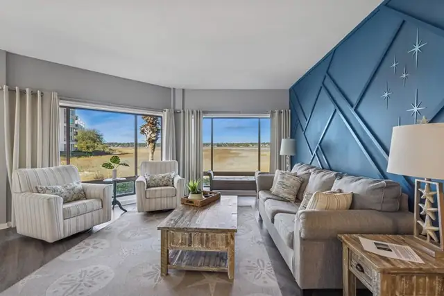 Living room at Captains Quarters 201
