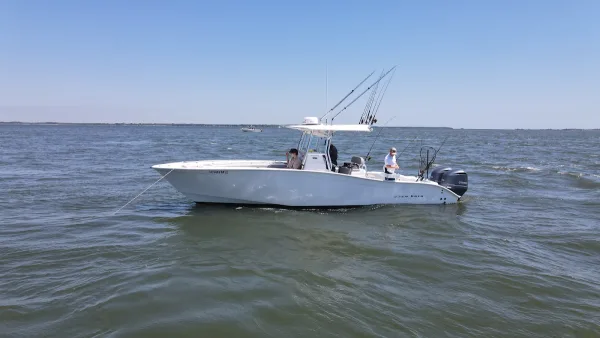 The Rainmaker fishing boat on the water