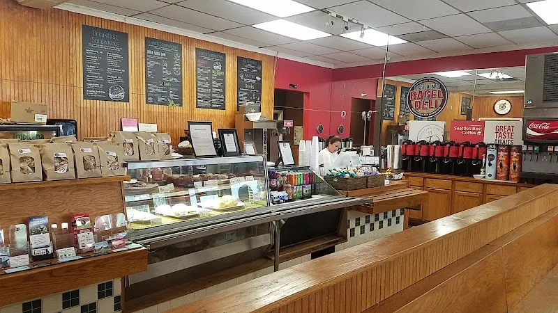 The counter and pastry case of a café at South Island Square, Hilton Head Island